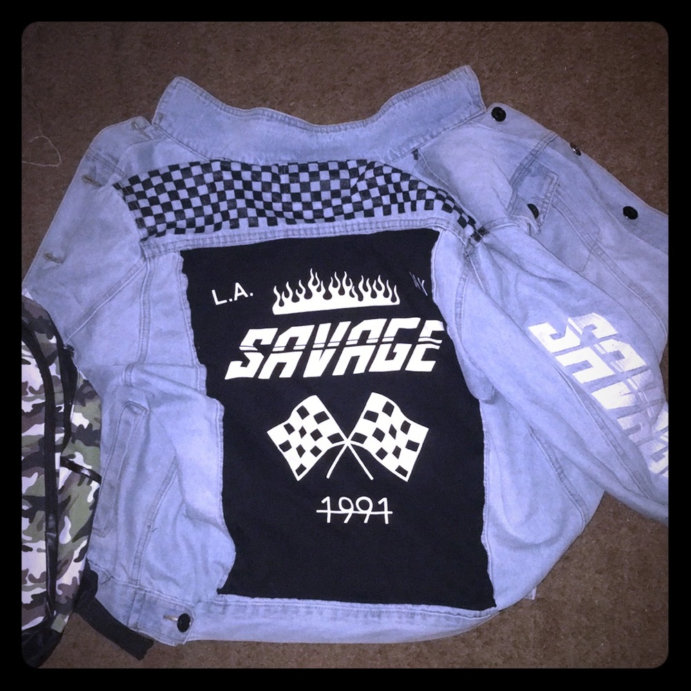 Savage carbon men jean  jacket